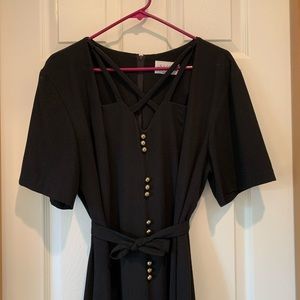 Long Criss Cross Neckline Dress